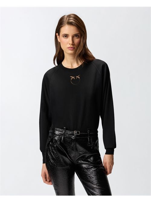 Maglia con logo Love Birds PINKO | 105417A18M/Z99